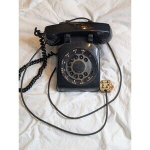 1965 Vintage Western Electric USA G1 Black Rotary Desk Table Telephone Phone